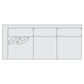 Bernhardt Fabric Left Arm Sofa — S92