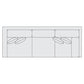 Bernhardt Fabric Right Arm Return Sofa — S93