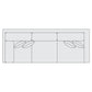 Bernhardt Fabric Left Arm Return Sofa — S94