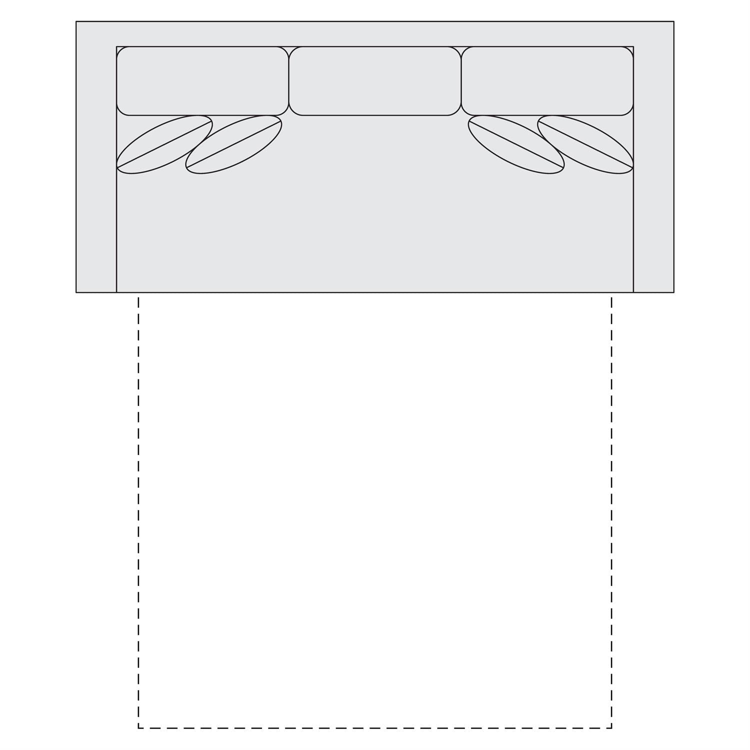 Bernhardt Fabric Sleeper Sofa Queen — SS5