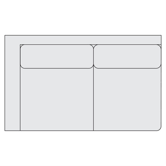 Bernhardt Fabric Left Arm Loveseat — Y42