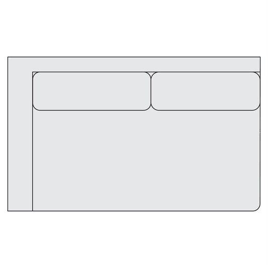 Bernhardt Fabric Left Arm Loveseat — Y52
