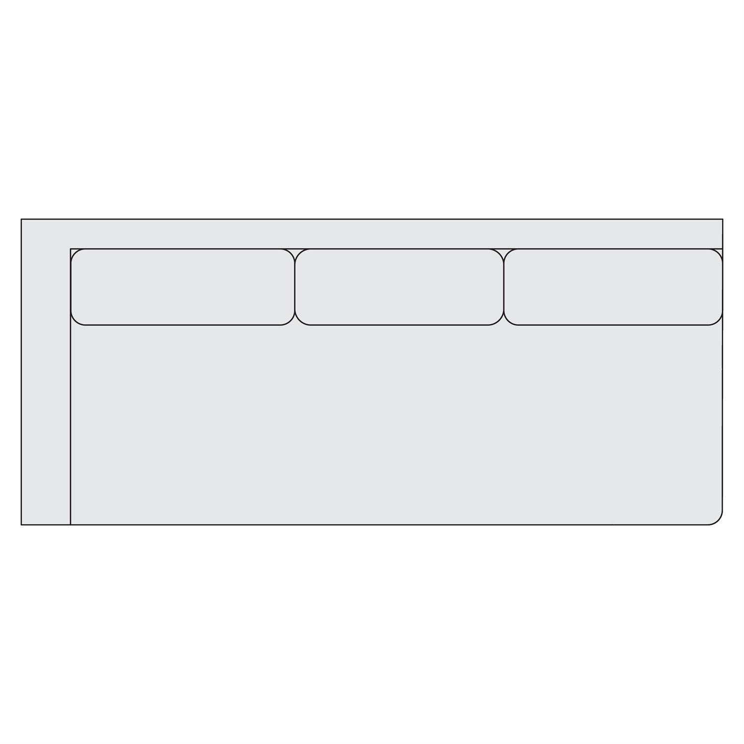 Bernhardt Fabric Left Arm Sofa — Y82