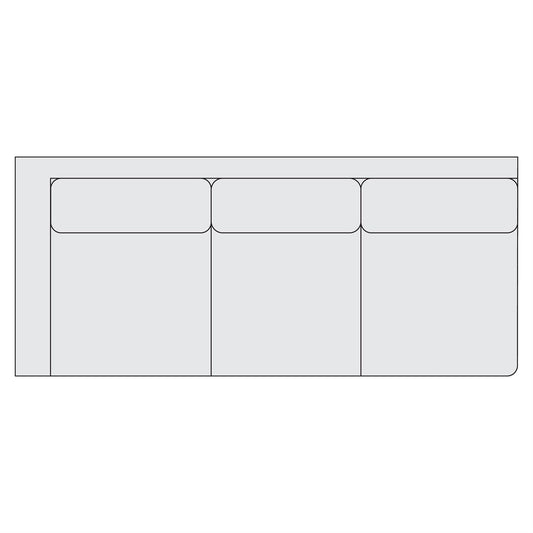 Bernhardt Fabric Left Arm Sofa — Y92