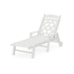 POLYWOOD Chinoiserie Chaise Lounge — Vintage White