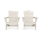 POLYWOOD Wave 2-Piece Adirondack Set with The Wave Chair Left FREE SHIPPING