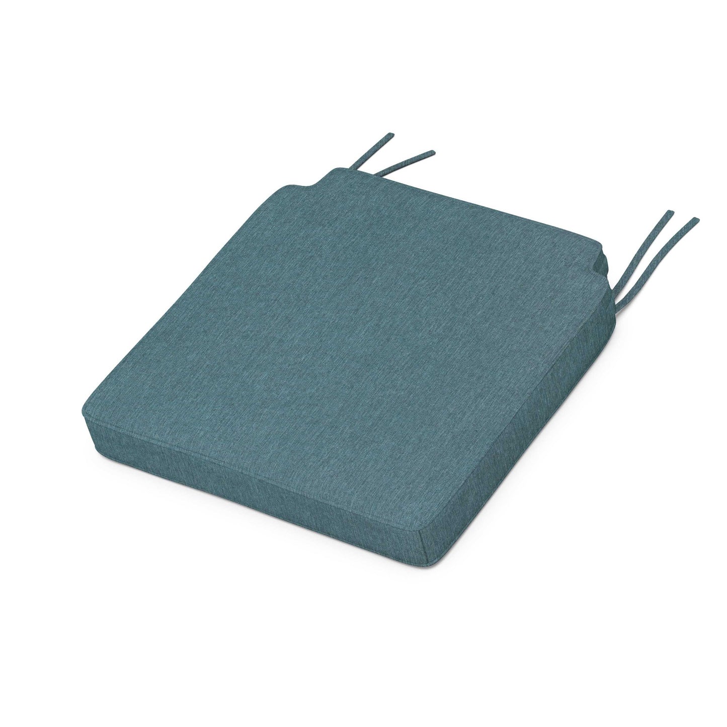 POLYWOOD Acadia Dining Side Seat Cushion — Ocean Teal