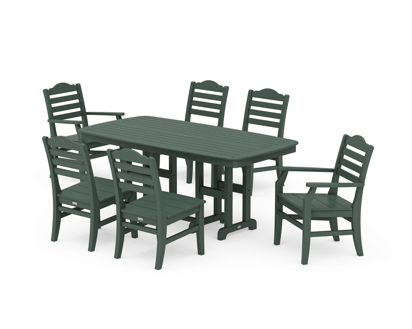 POLYWOOD Savannah 7-Piece Dining Set — Green