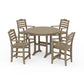 POLYWOOD Savannah 5-Piece Round Counter Set — Vintage Sahara