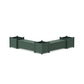 POLYWOOD 48" Country Living L- Shaped Planter Storage Bench Corner Set- Large — Green