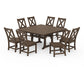 POLYWOOD Braxton Side Chair 9-Piece Farmhouse Dining Set — Kona