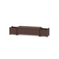 POLYWOOD 48" Nautical Straight Planter Storage Bench Set — Mahogany