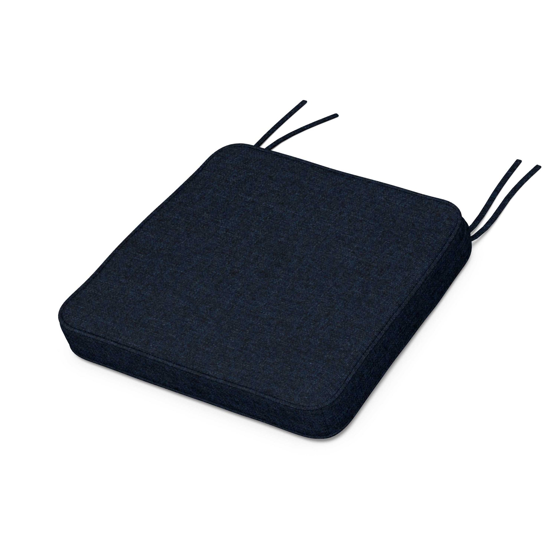 POLYWOOD Chinoiserie Side Chair Seat Cushion — Marine Indigo