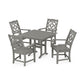 POLYWOOD Chinoiserie 5-Piece Farmhouse Dining Set — Slate Grey