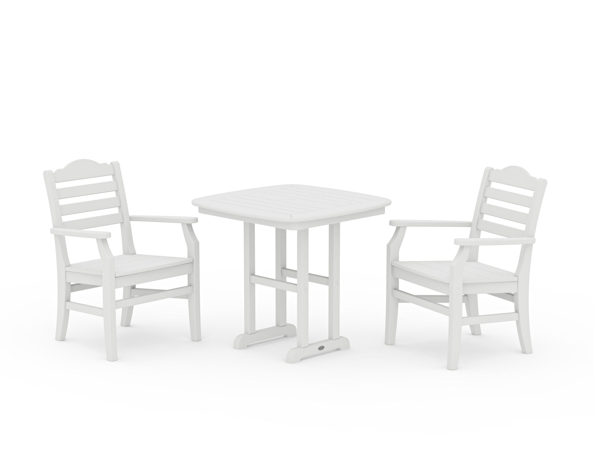 POLYWOOD Savannah 3-Piece Dining Set — Vintage White