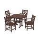 POLYWOOD Chippendale 5-Piece Dining Set — Mahogany
