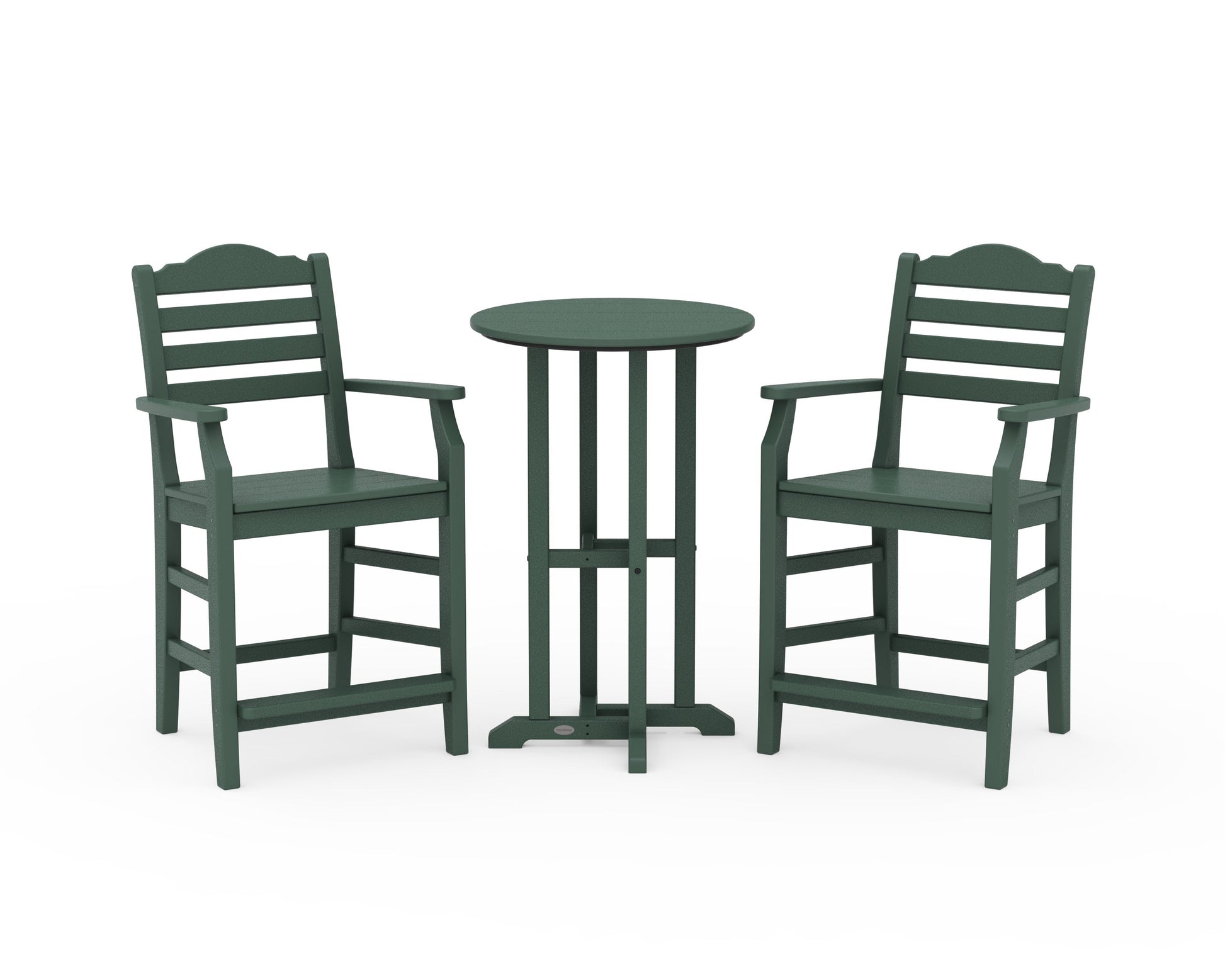 POLYWOOD Savannah 3-Piece Farmhouse Counter Set — Green