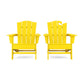 POLYWOOD Wave 2-Piece Adirondack Chair Set with The Crest Chair FREE SHIPPING