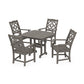 POLYWOOD Chinoiserie 5-Piece Dining Set — Driftwood
