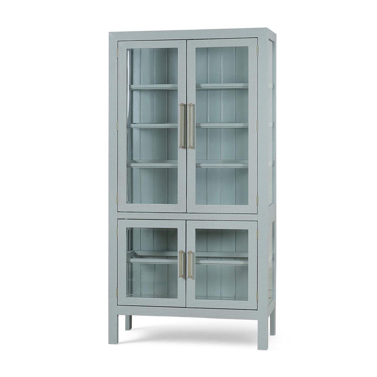 Bramble Alto Display Cabinet with Rattan & Glass Shelves - supplier example in PBE NDT