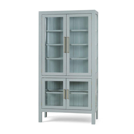 Bramble Alto Display Cabinet with Rattan & Glass Shelves - supplier example in PBE NDT