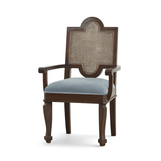 Bramble Carmel Dining Chair with Arms & Rattan Back - supplier example in WLT LL271 RGZE