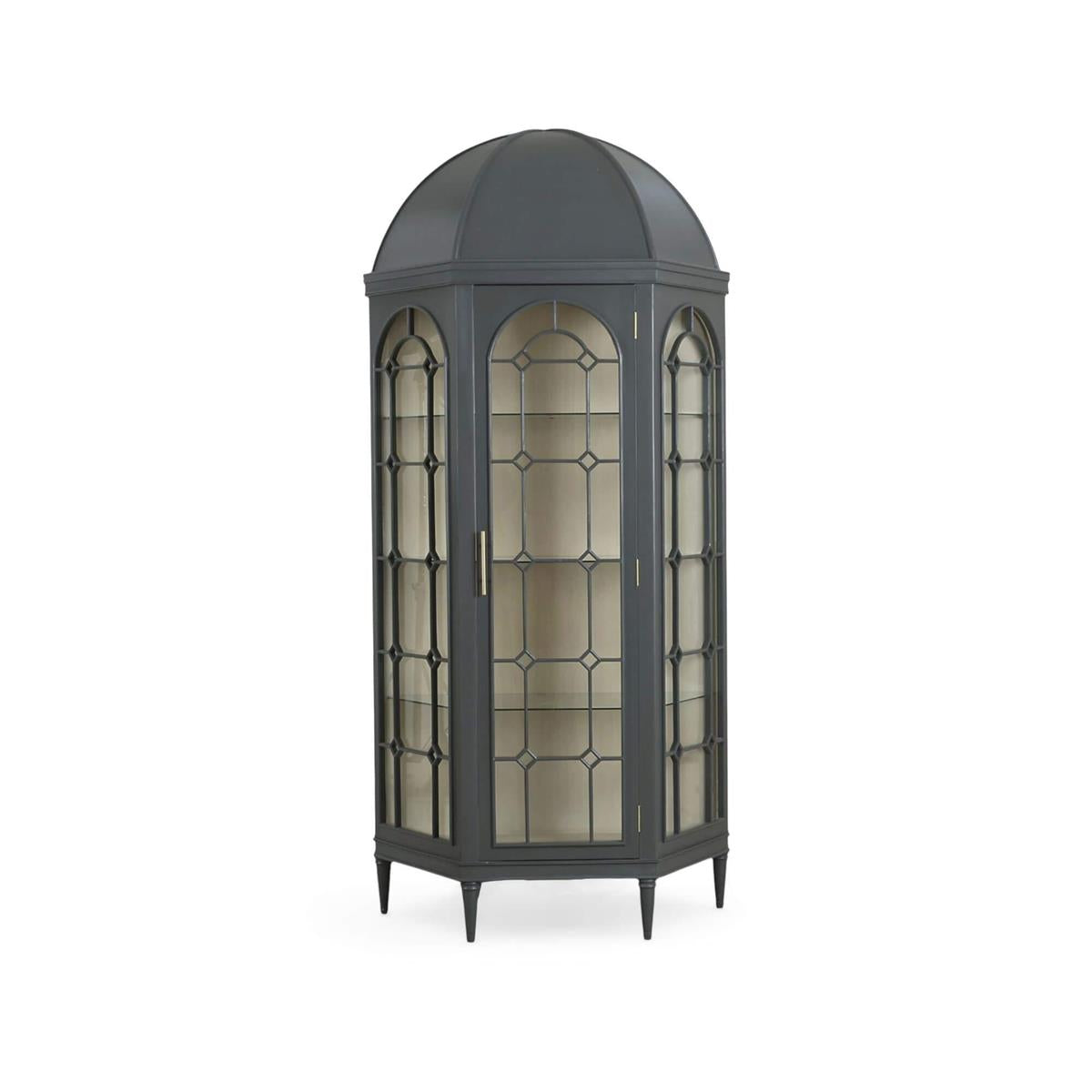 Bramble Chambre Dome Display Cabinet with Glass Shelves - supplier example in DKC SNB NDT