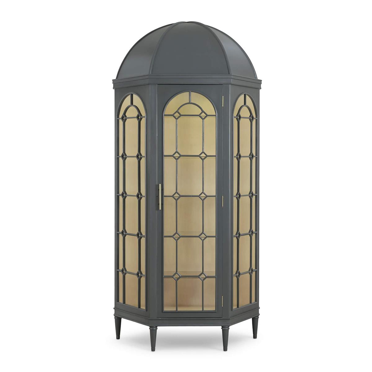 Bramble Chambre Dome Display Cabinet with Glass Shelves & LED - supplier example in DKC SNB NDT