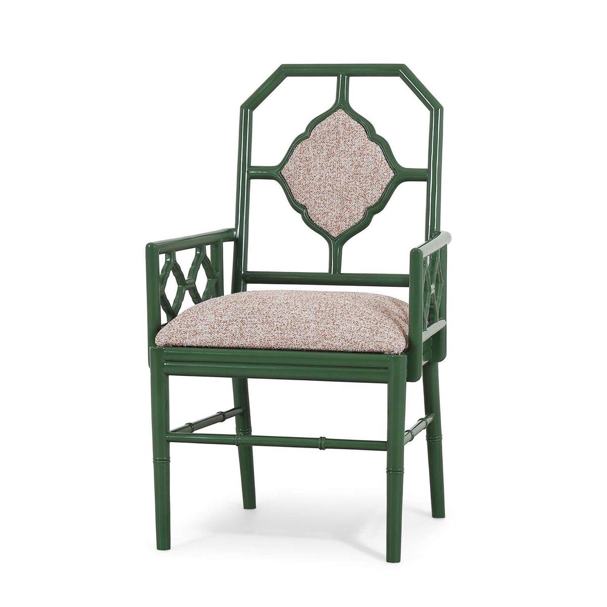 Bramble Chinois Dining Armchair with Upholstered Back - supplier example in IVS LL250 NDT