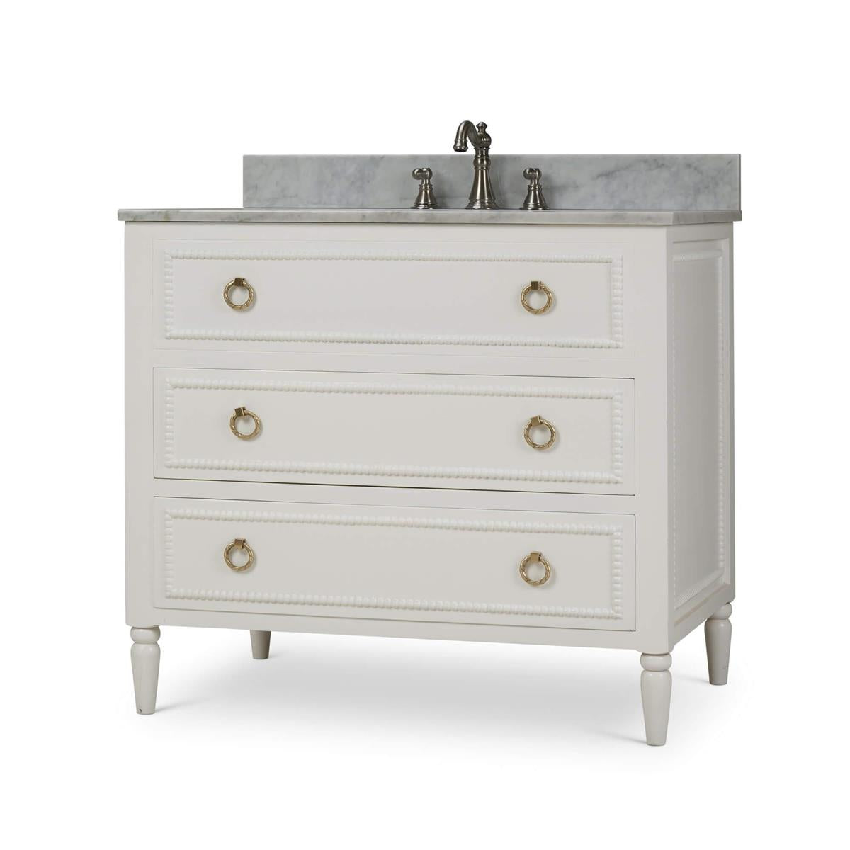 Bramble Cholet Single Vanity with Sink & Marble Top - supplier example in TRW
