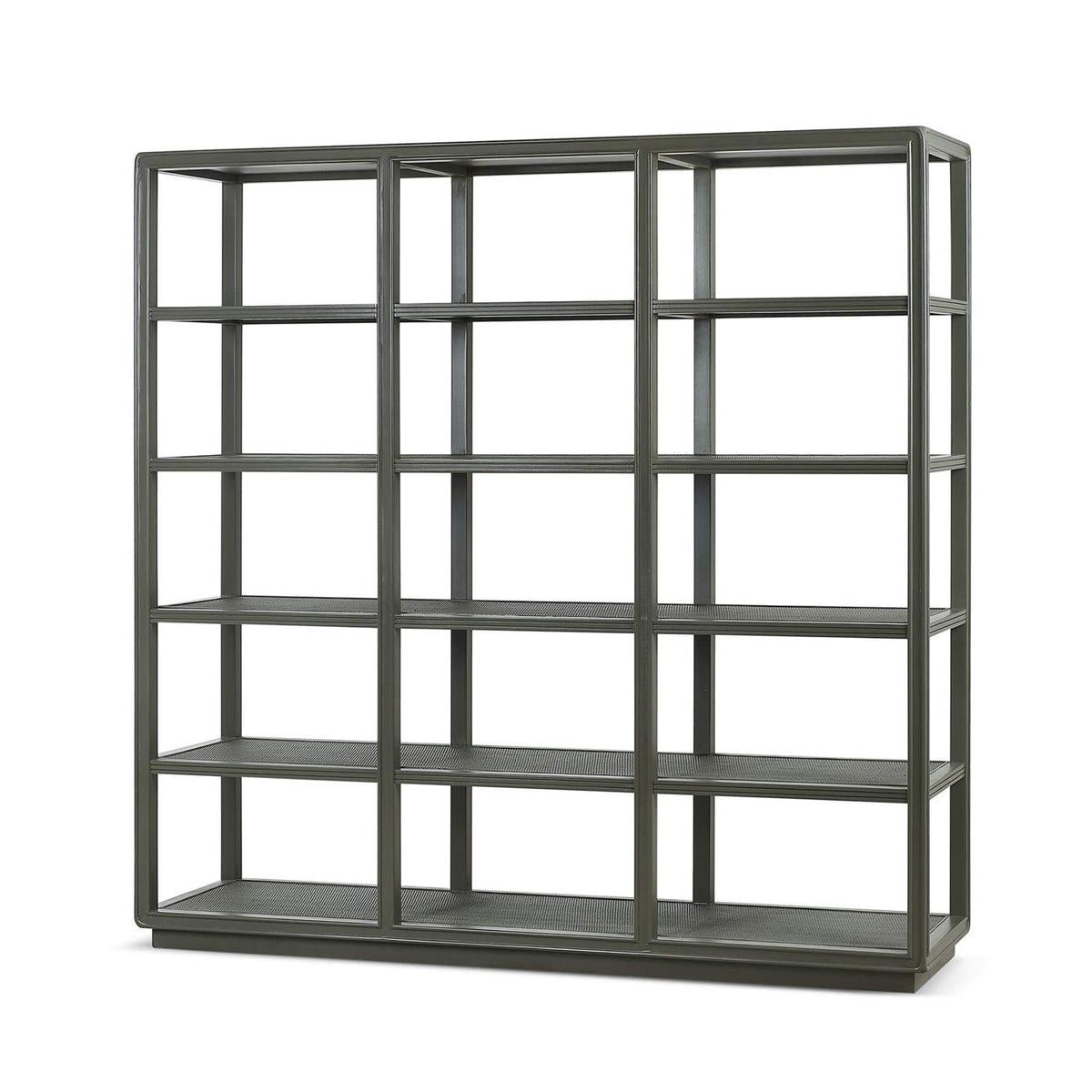 Bramble Cohan Bookshelf with Rattan - supplier example in MDO NDT