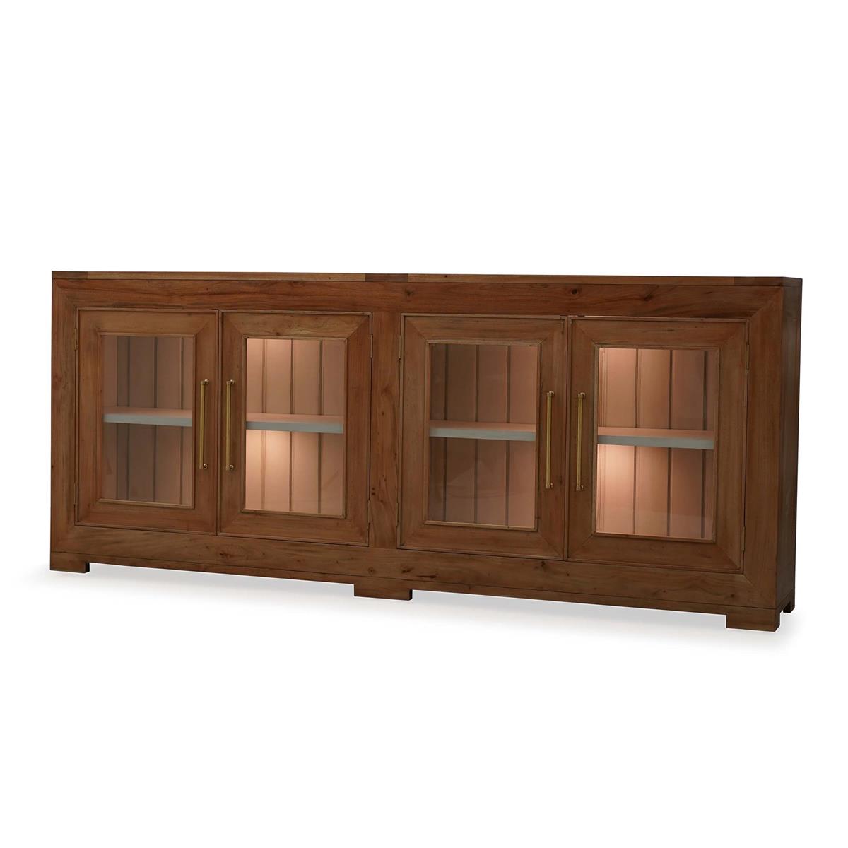 Bramble Fleet 4 Door Sideboard with Glass with LED - supplier example in FRW WCH