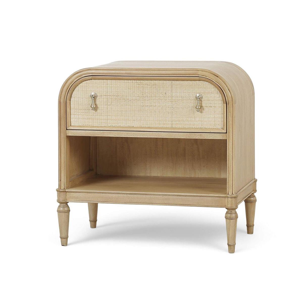 Bramble Langford 1 Drawer Bedside Table with Rattan - supplier example in FRW