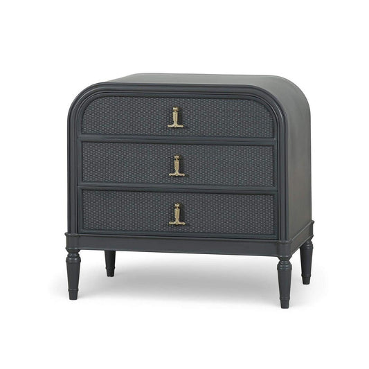Bramble Langford 3 Drawer Nightstand with Rattan - supplier example in DKC RDKC NDT