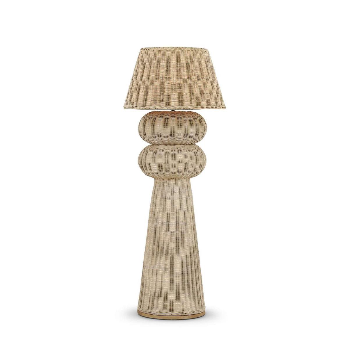 Bramble Lovina Rattan Floor Lamp - supplier example in RNAT
