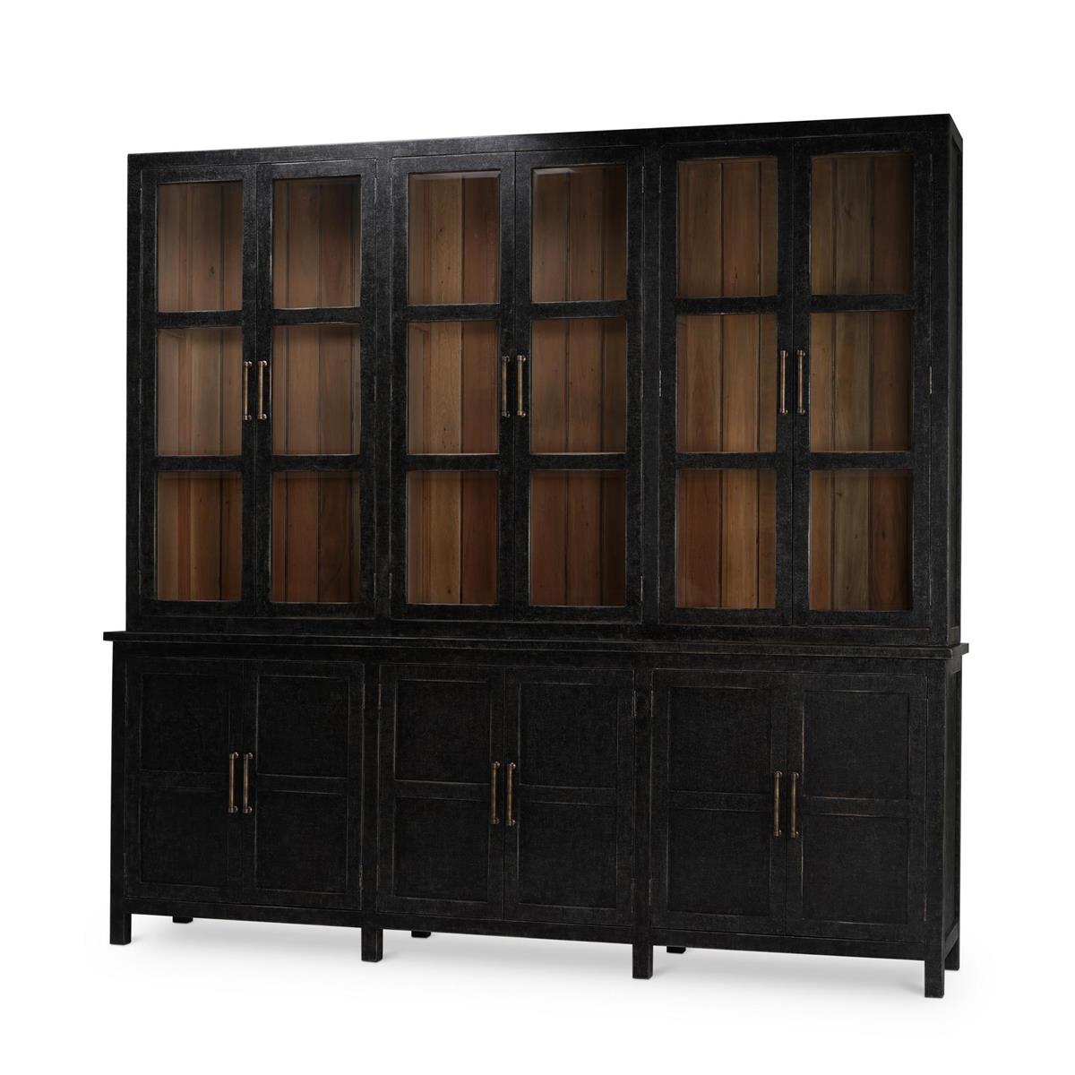 Bramble Madrone 12 Door Display Cabinet with Glass Shelves - supplier example in VGB DRW