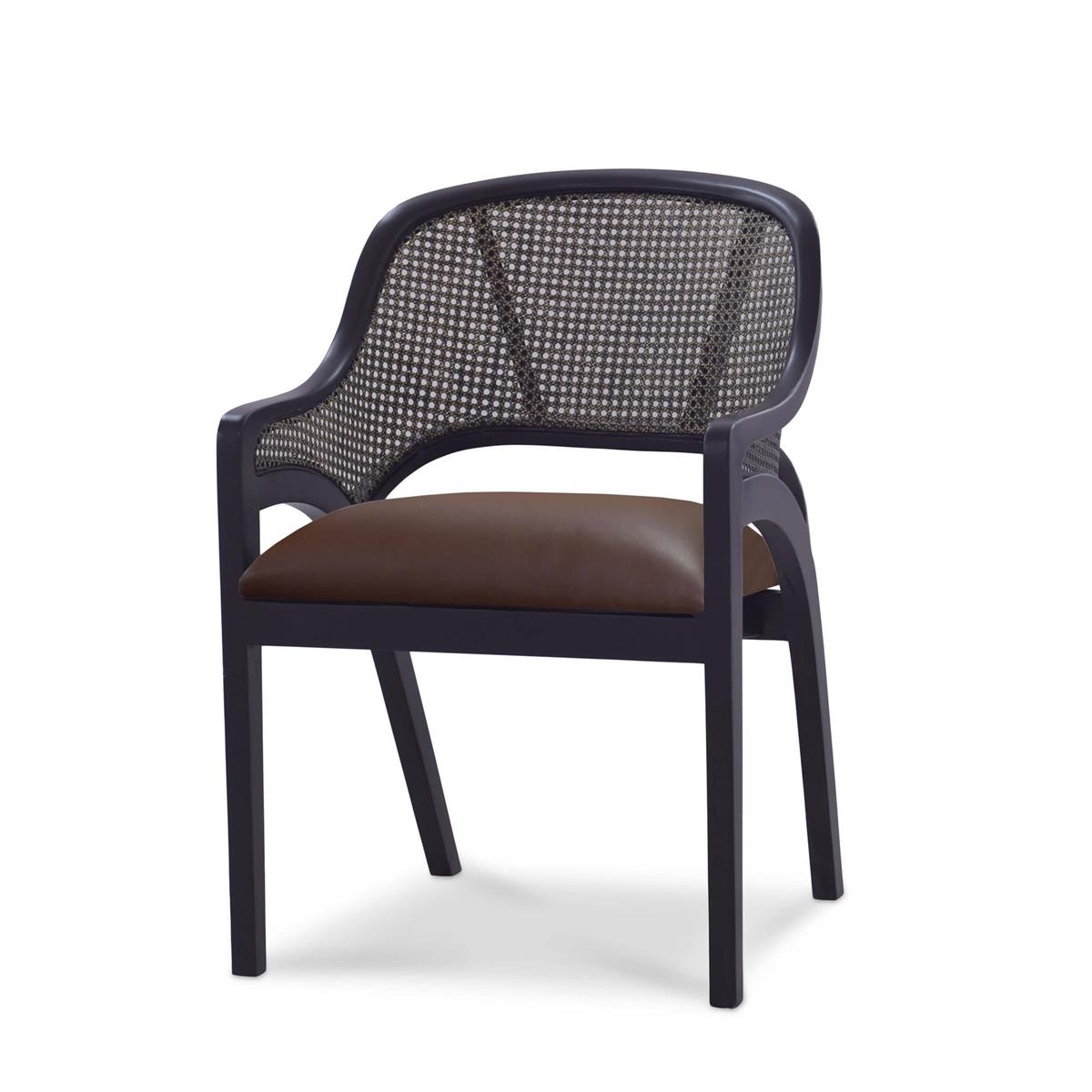 Bramble Mayfair Chair with Leather - supplier example in BBA FBDL RBWS
