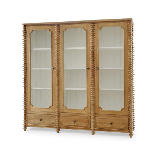 Bramble Milano Bookcase with 3 Glass Doors - supplier example in FRW HRW LDT