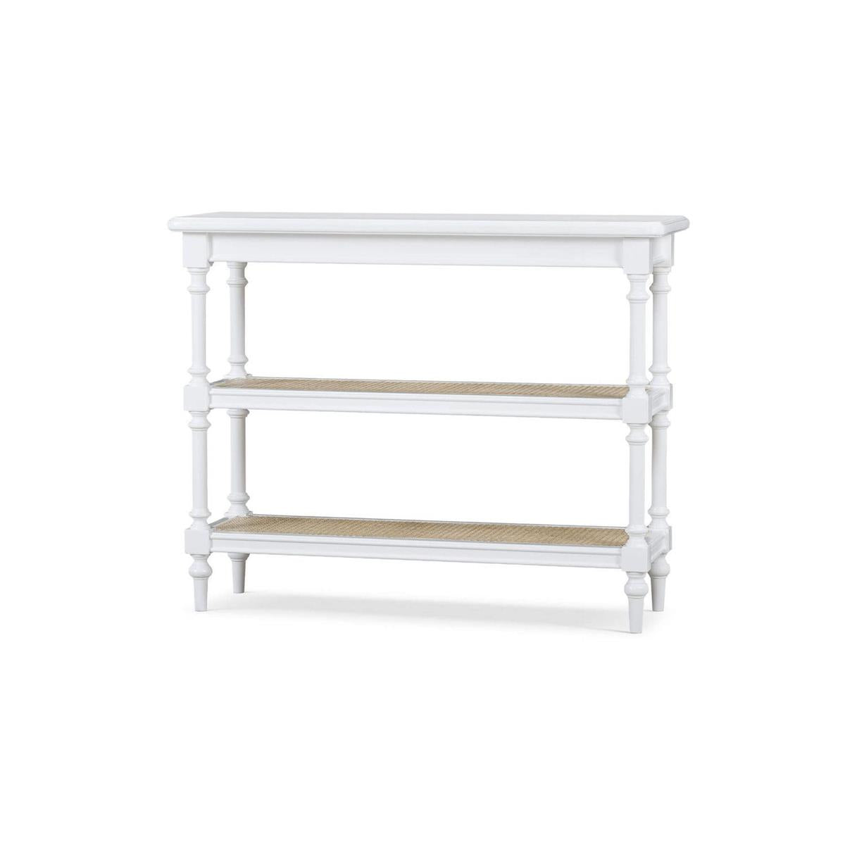 Bramble Palmetto Console Table with 2 Rattan Shelves - supplier example in TRW RNAT