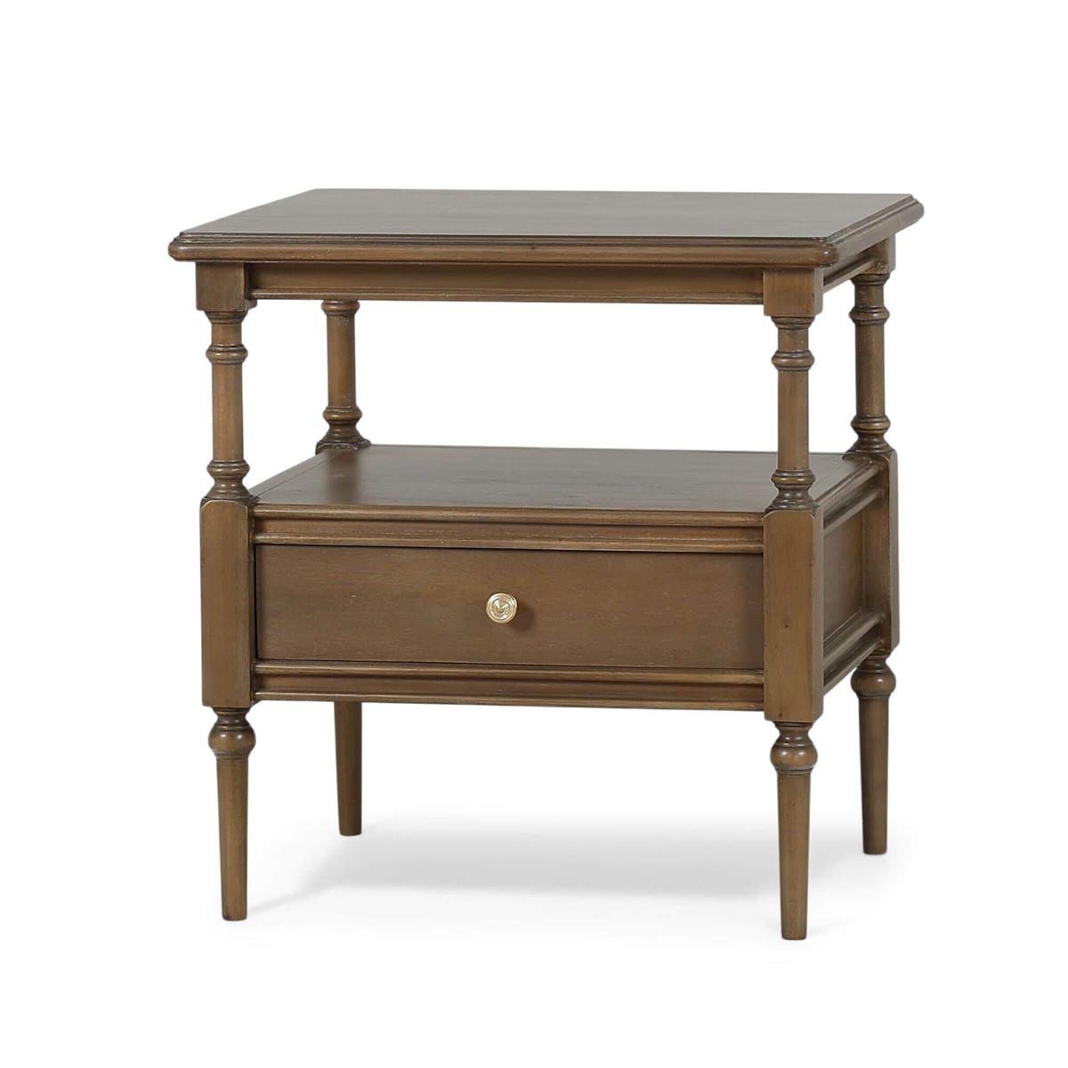 Bramble Palmetto Side Table with Open Shelf & Drawer - supplier example in STW