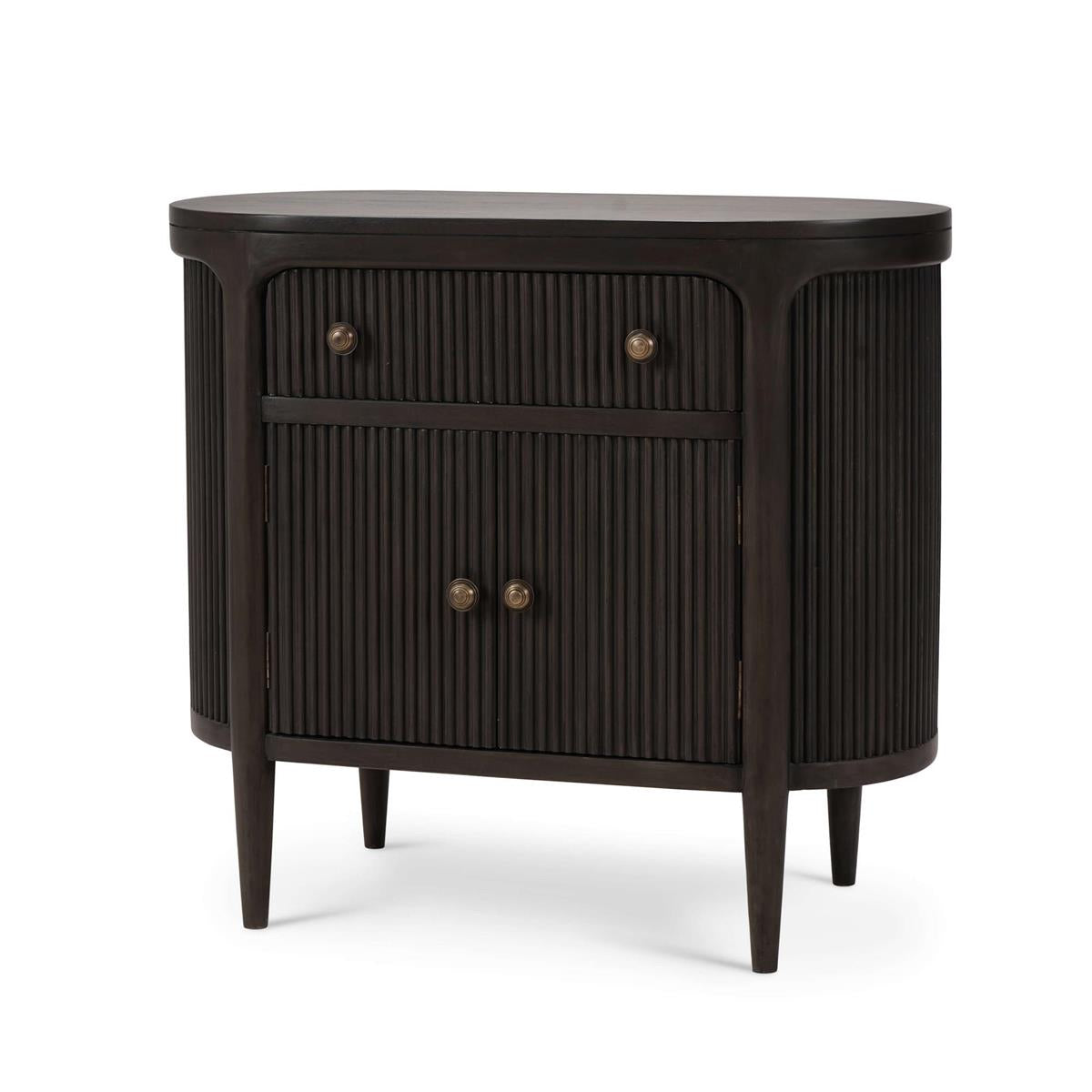 Bramble Regent Bedside Table with Doors with Round Pull Knobs - supplier example in 28480