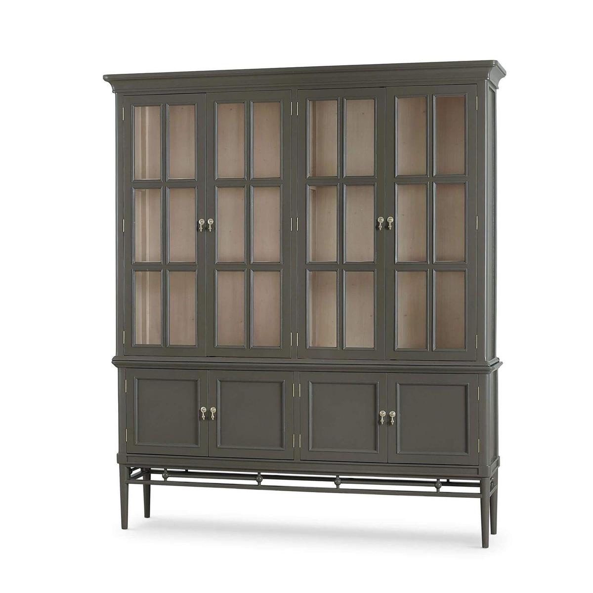 Bramble Seraphine 4 Door Glass Display Cabinet with Glass Shelves - supplier example in MDO SNB LDT