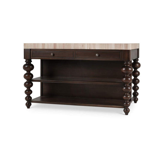 Bramble Soluna Kitchen Island with Butcher Block - supplier example in WLT RAW