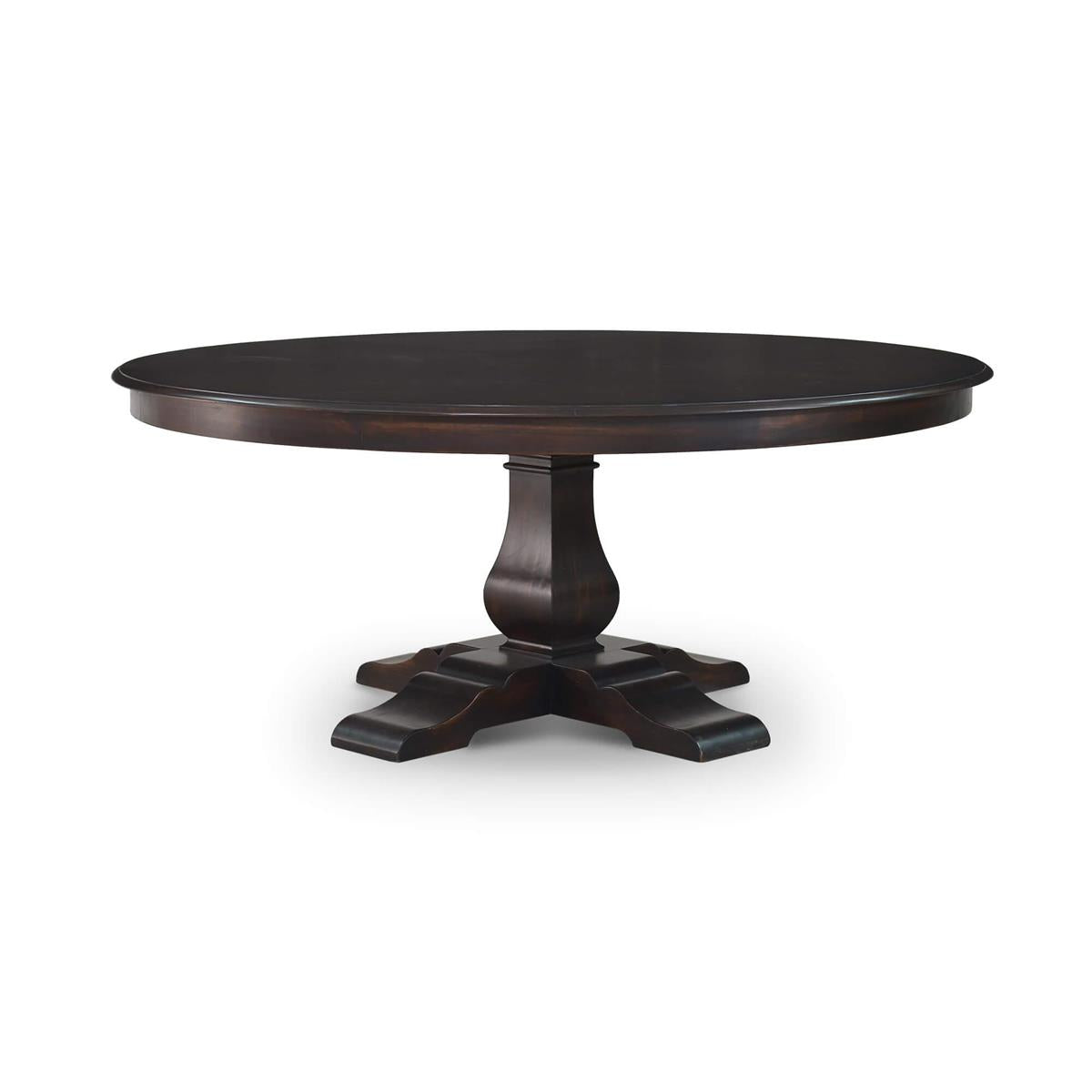 Bramble Trestle Round Dining Table 72" witho Grooves - supplier example in VDK