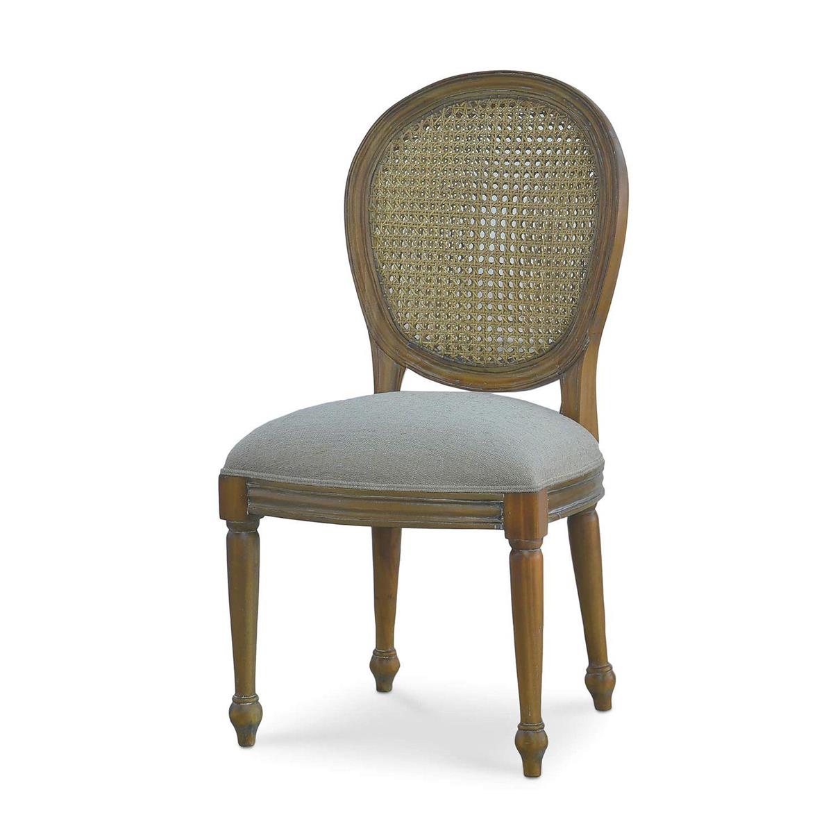 Bramble Tulip Rattan Back Dining Chair witho Fluted Leg - supplier example in STW SF203