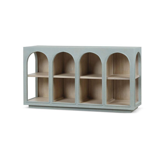 Bramble Vannes Crescent Console with Raffia - supplier example in RFPB SNB
