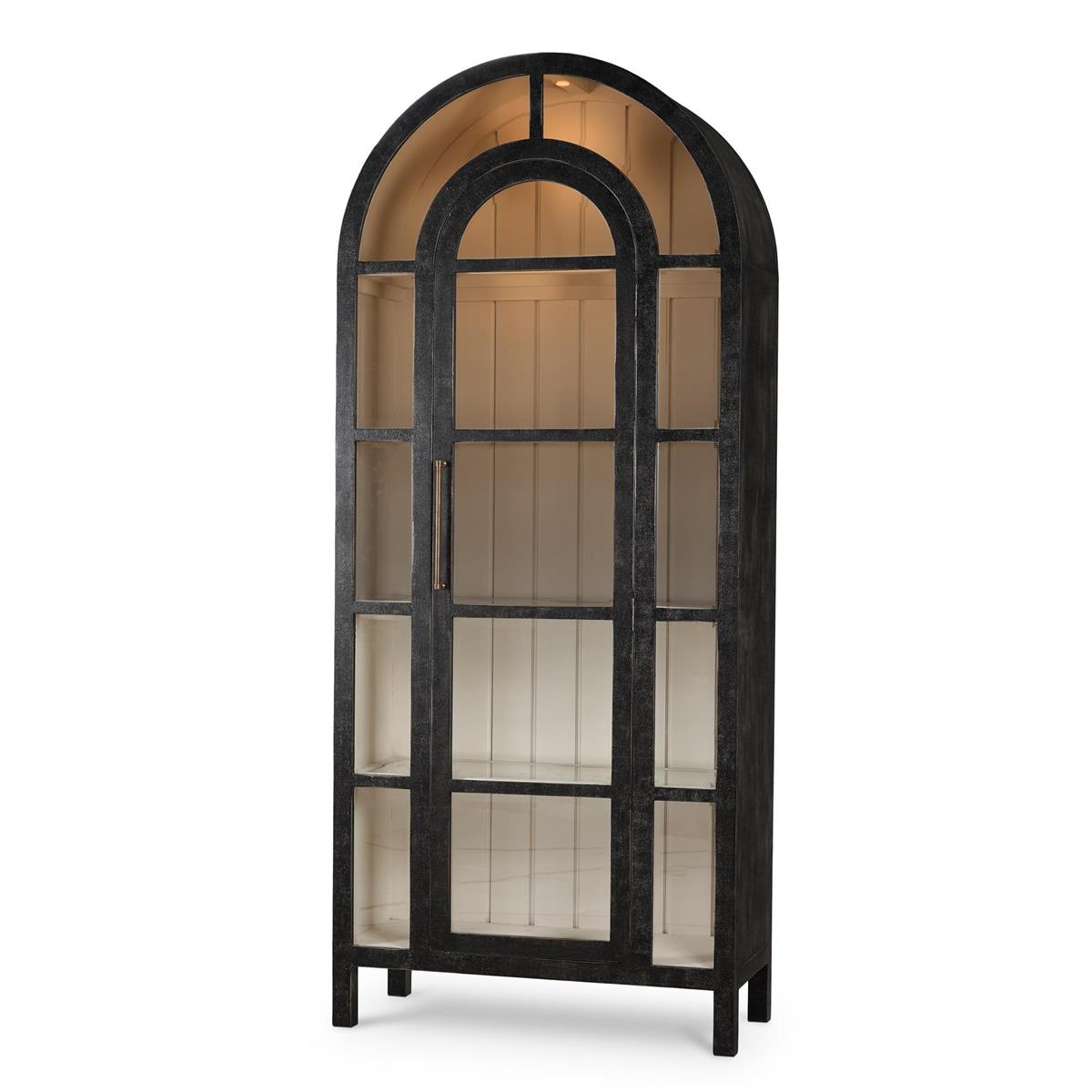 Bramble Vannes Display Cabinet with Glass Shelves and LED Lights - supplier example in VGB PUT