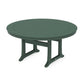 POLYWOOD Nautical Trestle 60" Round Dining Table — Green