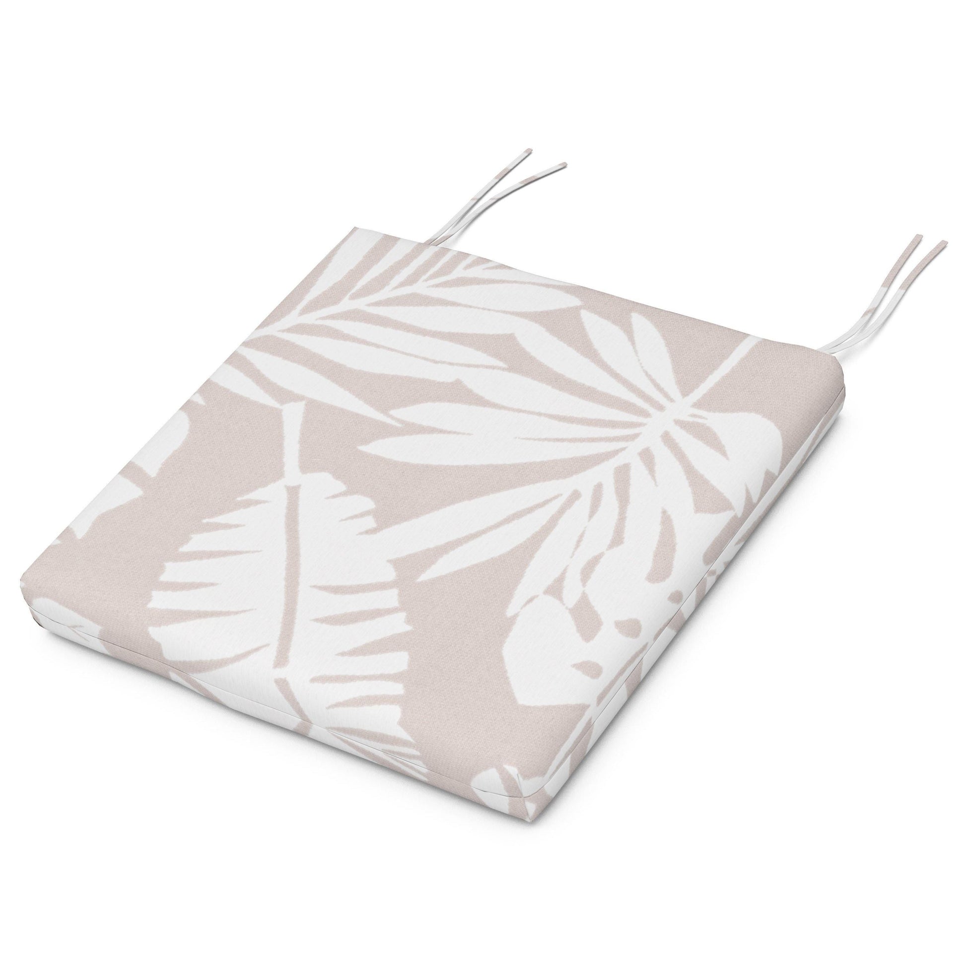 POLYWOOD Acadia Dining Side Seat Pad — Leaf Dune Burlap