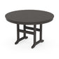 POLYWOOD 48" Round Farmhouse Dining Table — Vintage Coffee
